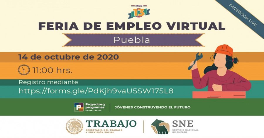 Atención egresados No te pierdas la Feria Virtual de Empleo en Puebla