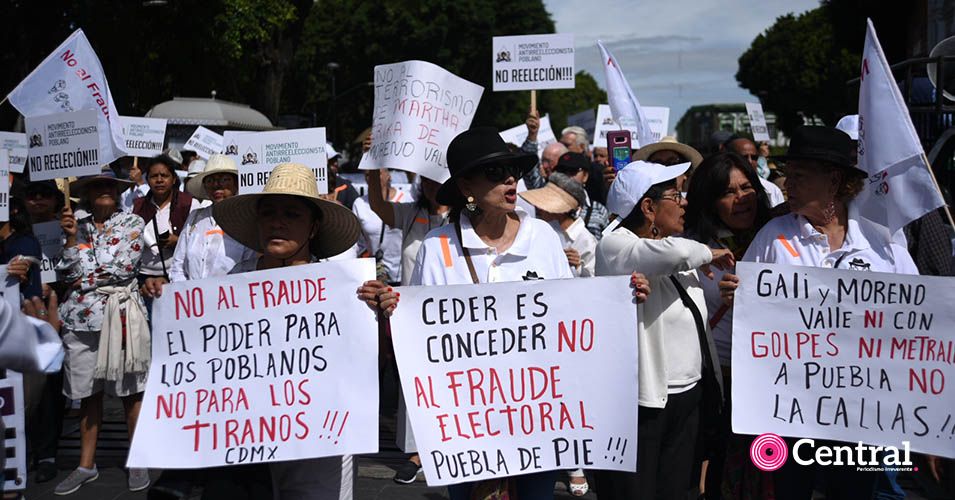 Cientos Salen A Manifestarse Contra El Fraude Electoral En Puebla Video 9467