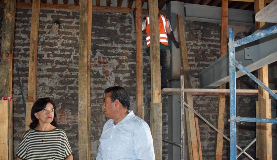 Avanza reconstrucción del museo Casa del Caballero Águila en Cholula