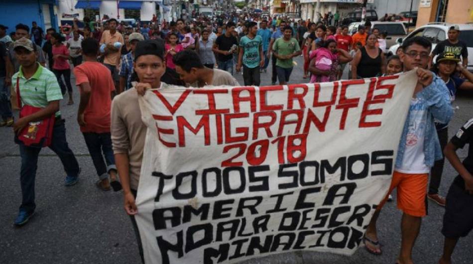 "Caravana Migrante" Es Recibida En Iglesias De Puebla