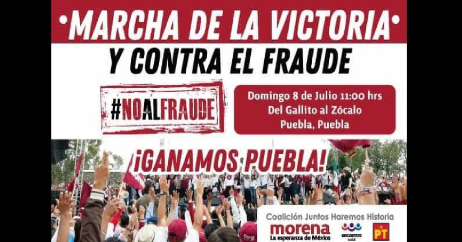 Anuncian Otra Marcha En Puebla Por “fraude Electoral” 9979