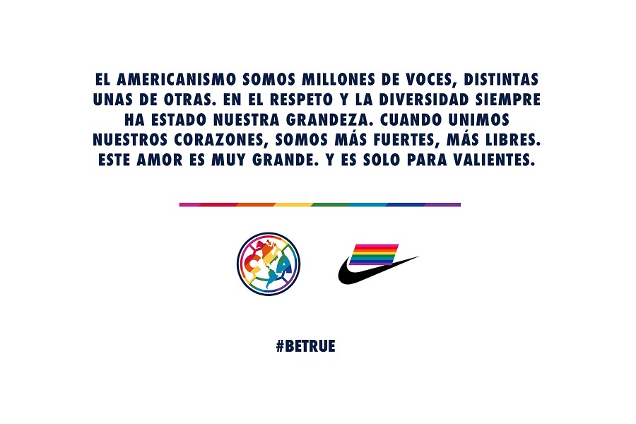 Las Águilas del América cambian el color de su escudo en apoyo a la  comunidad LGBT+