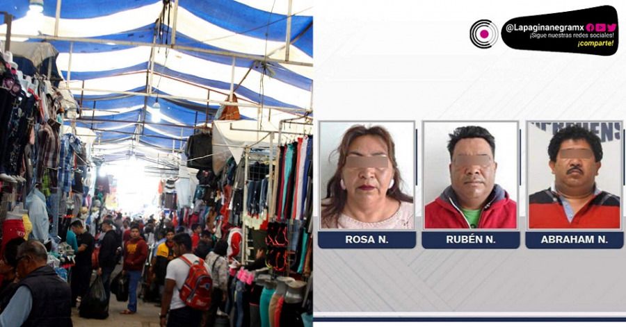 Por conflicto en San Martín Texmelucan detienen a tres líderes del tianguis  de ropa