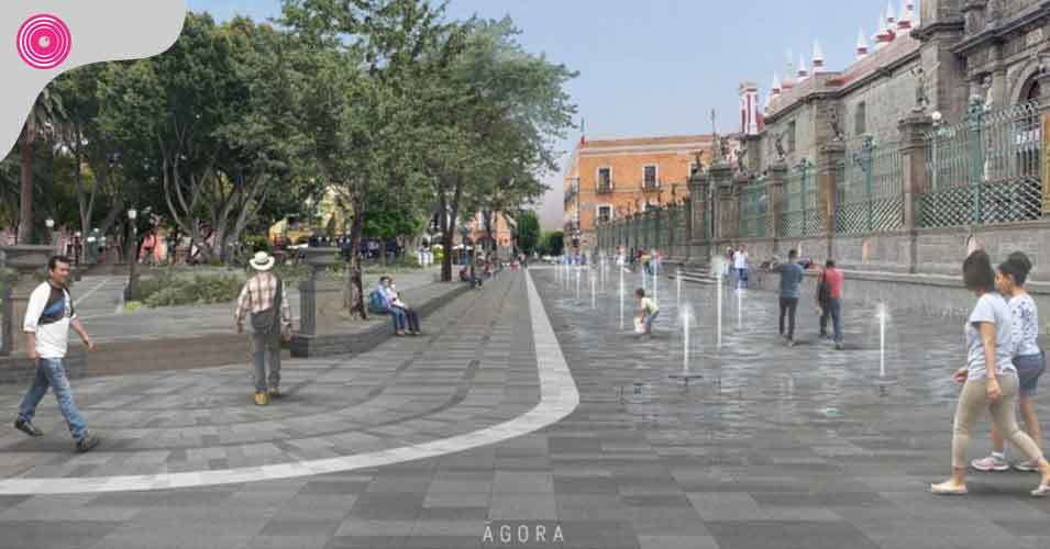 Así entregó la Sedatu el proyecto de remodelación menor al Zócalo de Puebla, luego de que el inicial fuera cancelado por falta de permisos
