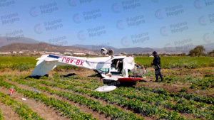 Cae avioneta de adiestramiento en Tepanco de López; hay dos lesionados