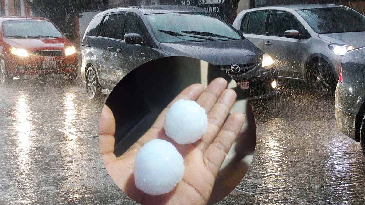 Caída De Granizo Y Fuerte Lluvia Dejó Calles Anegadas En Puebla